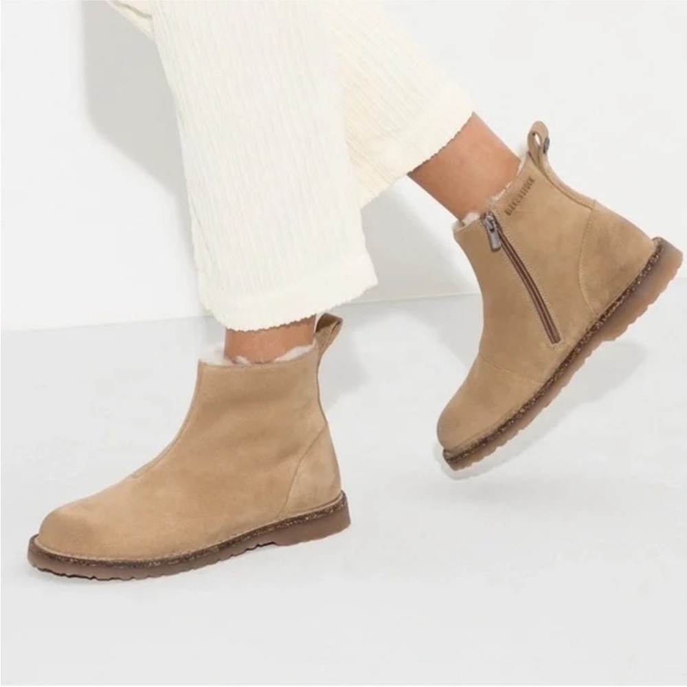 Birkenstock Melrose Genuine Shearling Booties - Picture 3 of 16